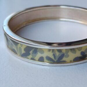 Floral Printed Enamel Inlay bracelet